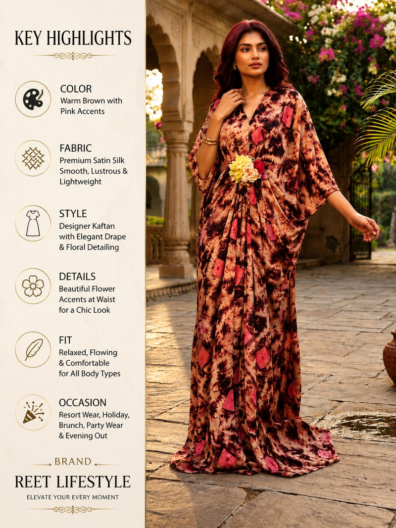 Earth & Rose Designer Georgette Kaftan