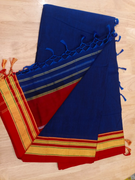Traditional Maharashtrian 9-Yard Royal Blue Ilkal Nauvari Saree