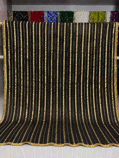 Kohinoor Gold Stripe Navratri Dupatta