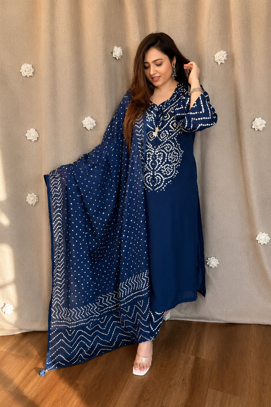 Rangrez Noir Bandhej Suit