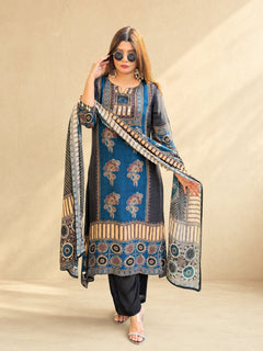 Riva Natural Modal Silk Printed Set