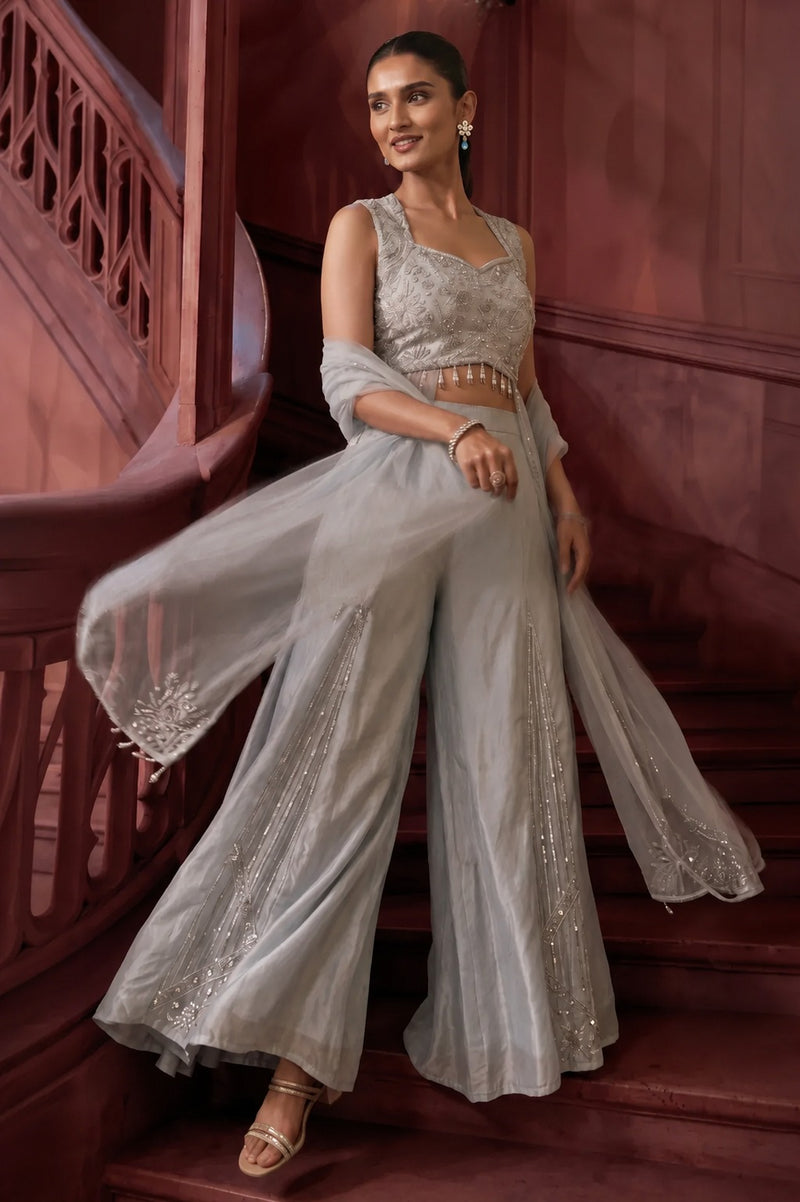 Aarika Blush Embellished Indo-Western Set