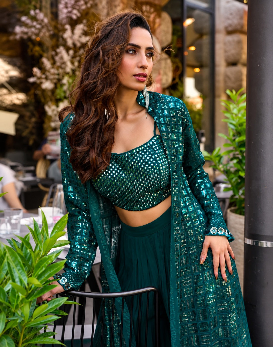 Riwaayat-e-Neel Georgette Set