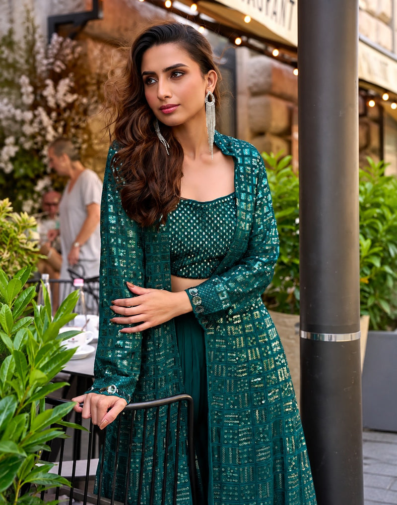 Riwaayat-e-Neel Georgette Set