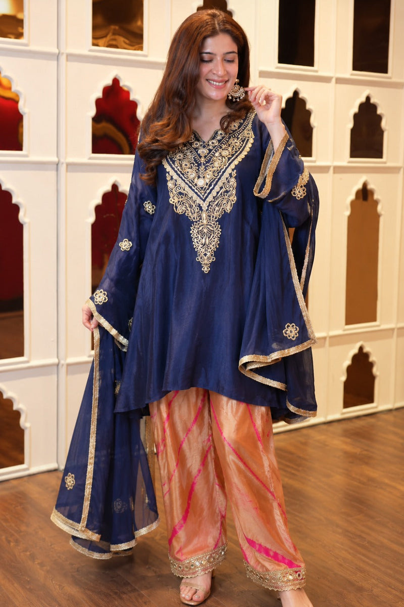 Neel Mehfil Anarkali Set