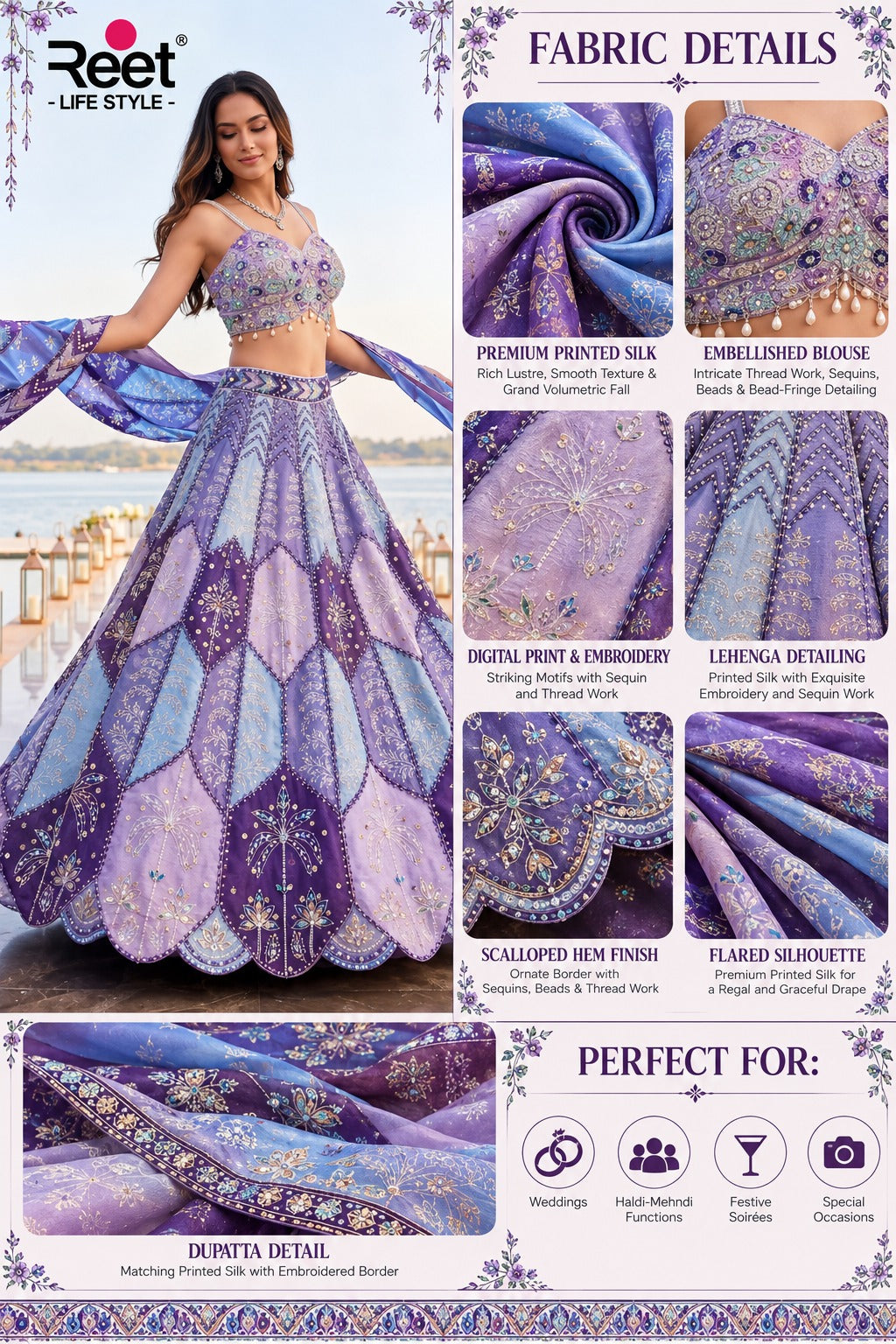 Neelambari Noor Embroidered Lehenga Set
