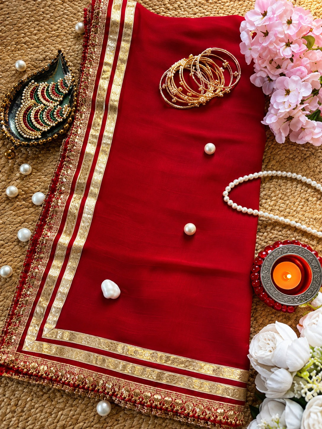 Rang Mahal Ruby Elegance Saree