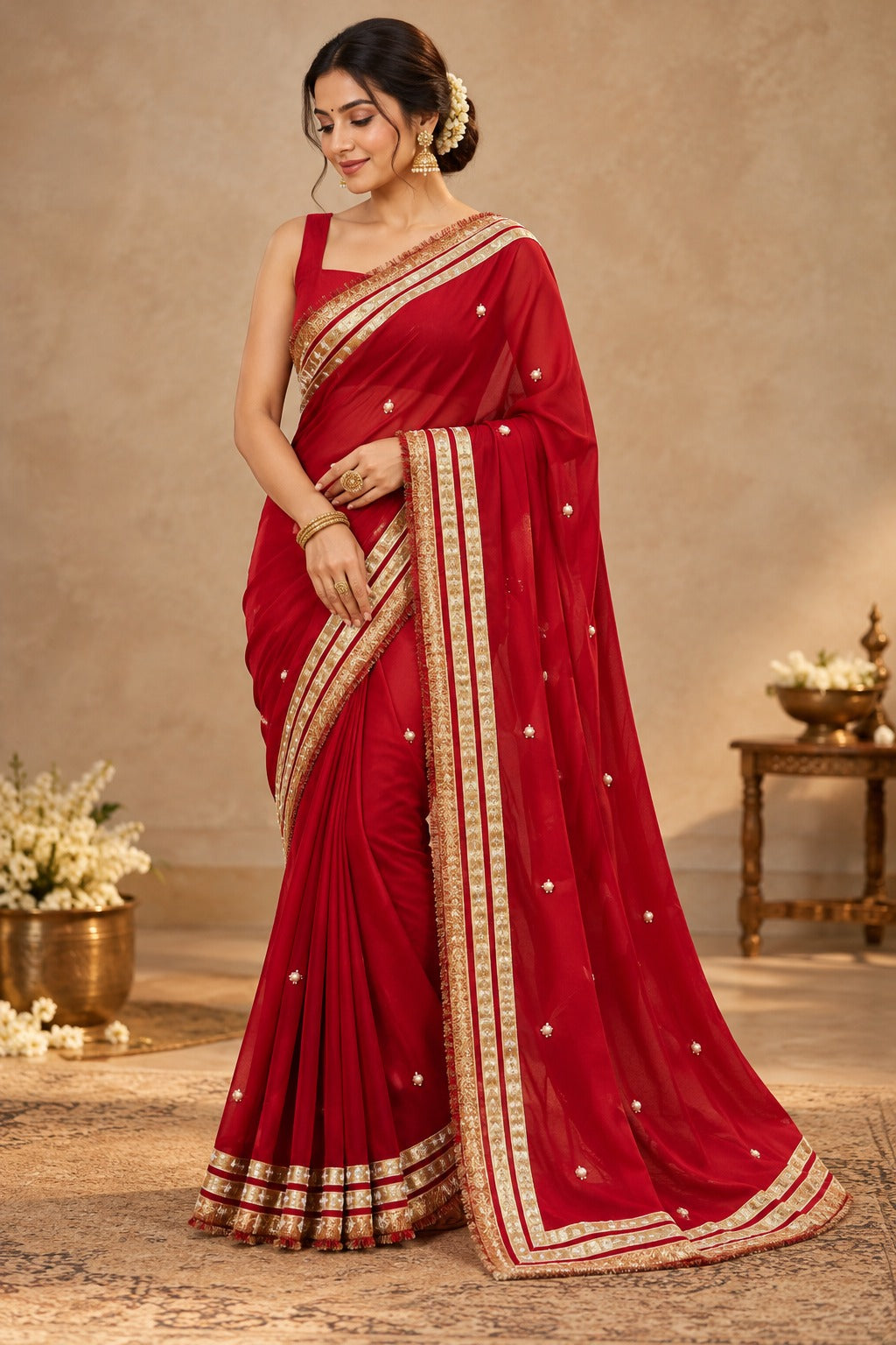 Rang Mahal Ruby Elegance Saree