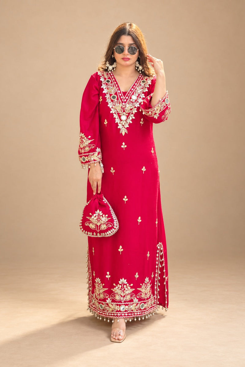 Rani Sitara Embroidered kaftan
