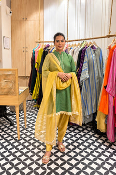Sage Sunehri Nazrana Suit Set