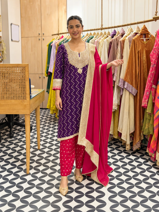 Jamuni Gulnaar Festive Suit Set