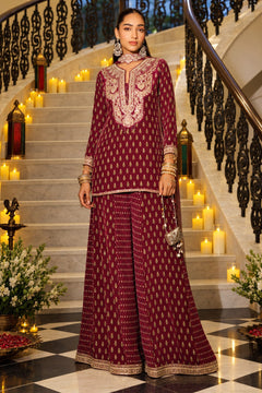 Mehrunisa Darbar Embroidered Sharara Set