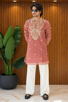 Shahi Rose Darbar Embroidered Kurta