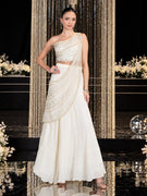 Ivory Sitara Shimmer Skirt Set