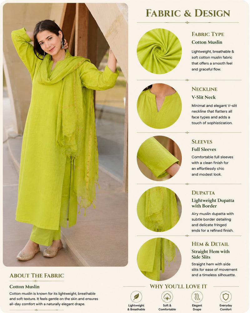 Lime Doria Suit Set