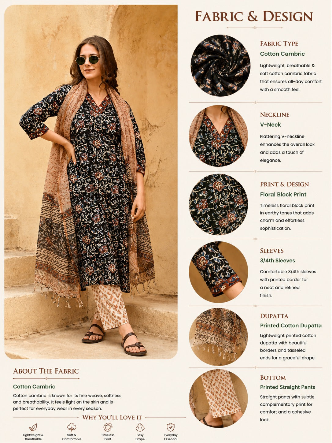Bagru Mehr Cotton Suit Set