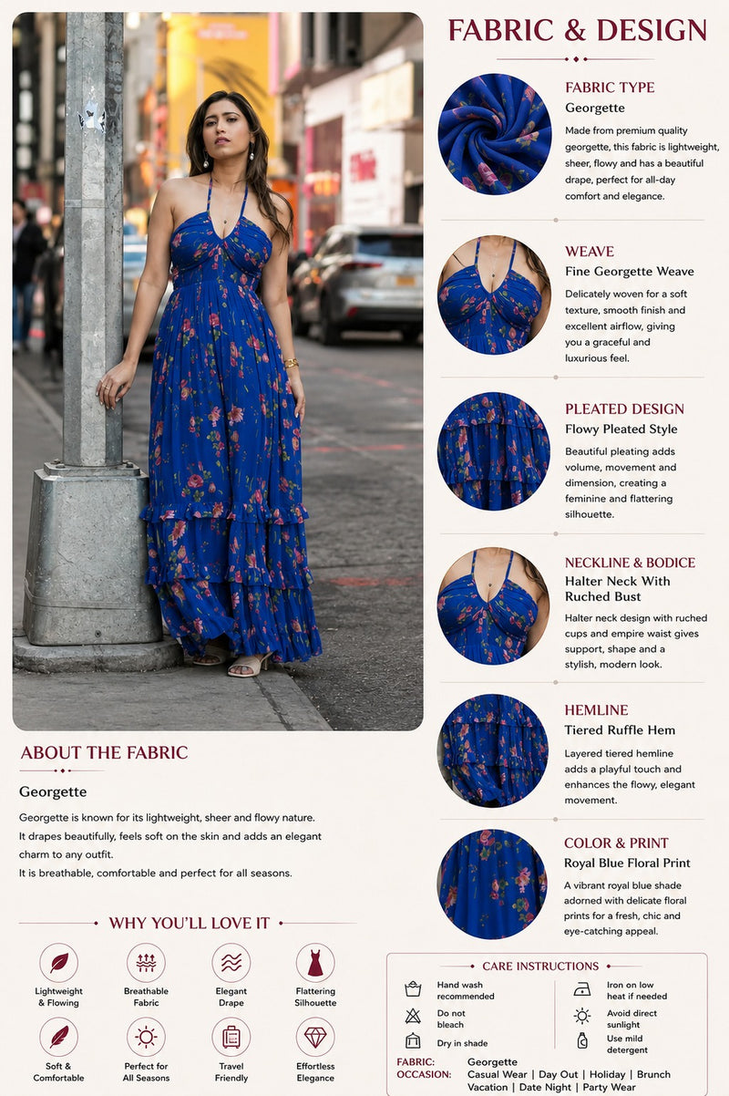 Broadway Bloom Floral Maxi Dress