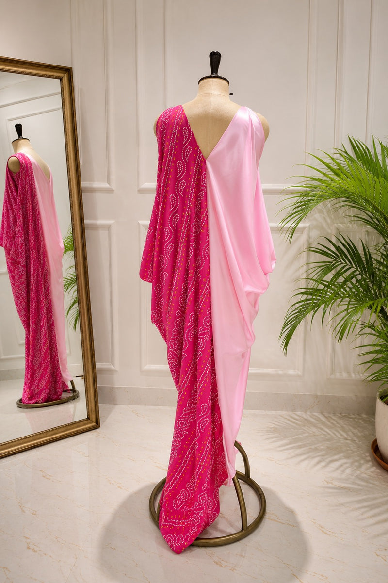 Rangriti Bandhani Designer Kaftan