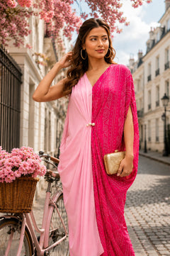 Rangriti Bandhani Designer Kaftan