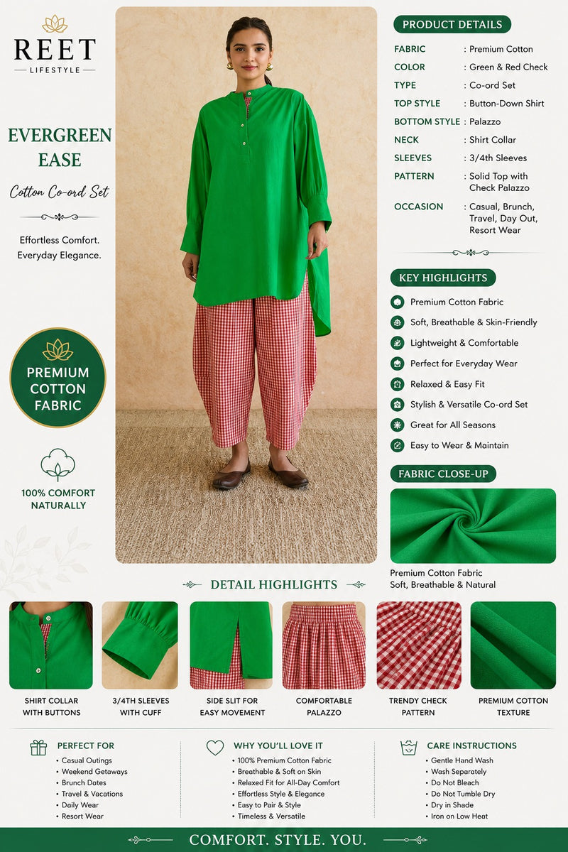 Tulsi Noor Striped Cotton Co-Ord Set