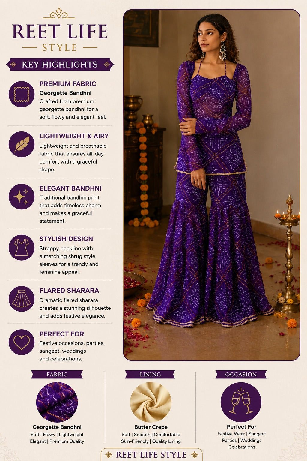 Rangmahal Kurti Sharara Set