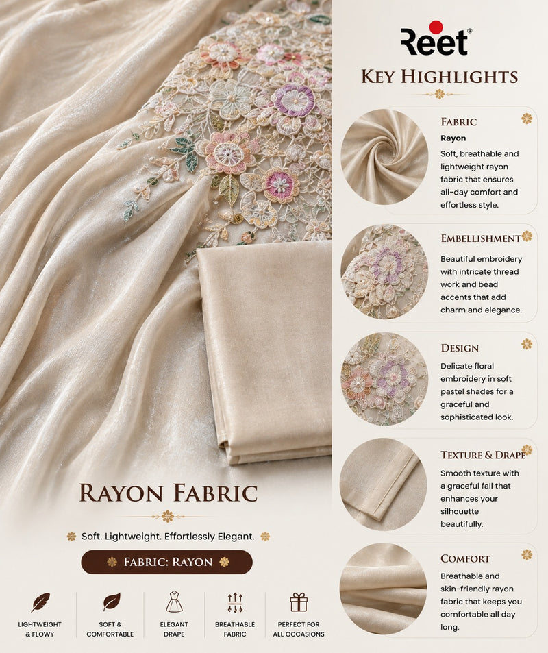 Ivory Royale Floral Embroidered Palazzo Set