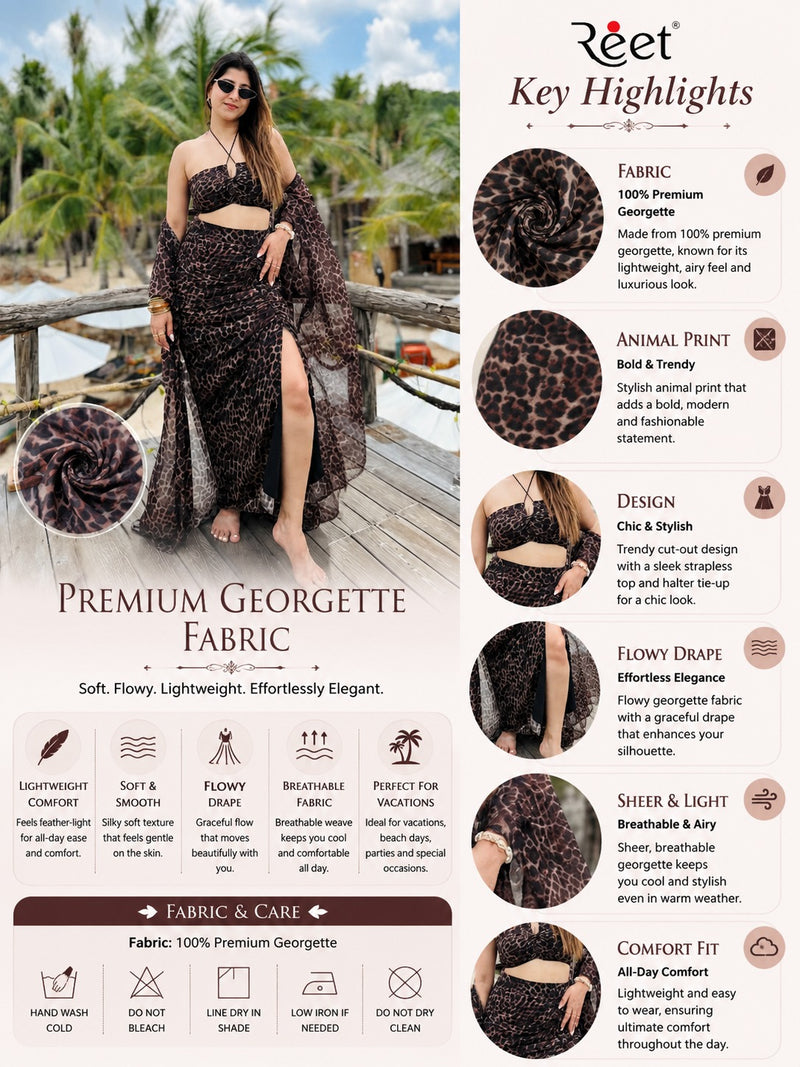 Midnight Wild Print Vacation Set