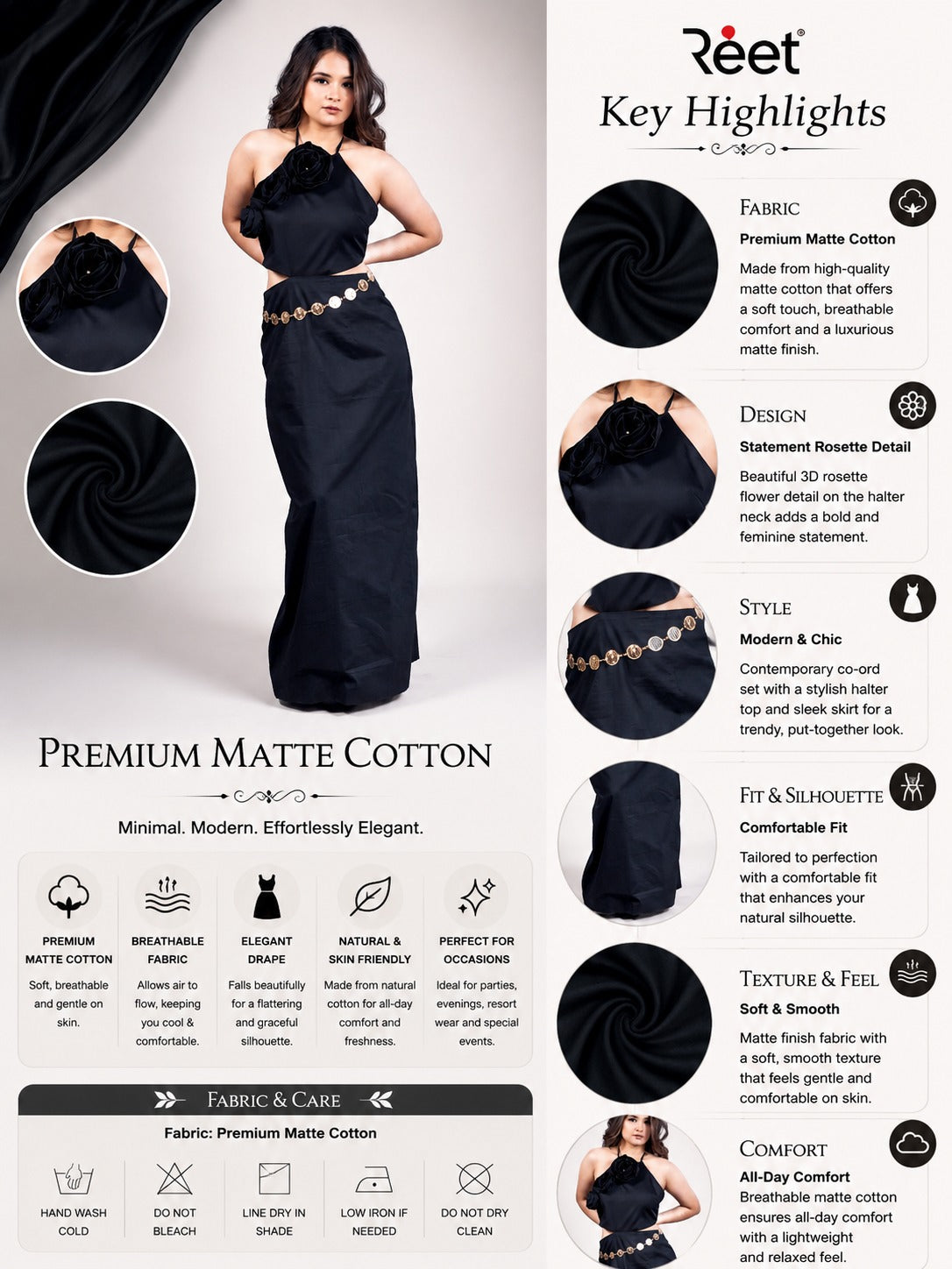 Black Roselle Statement Set