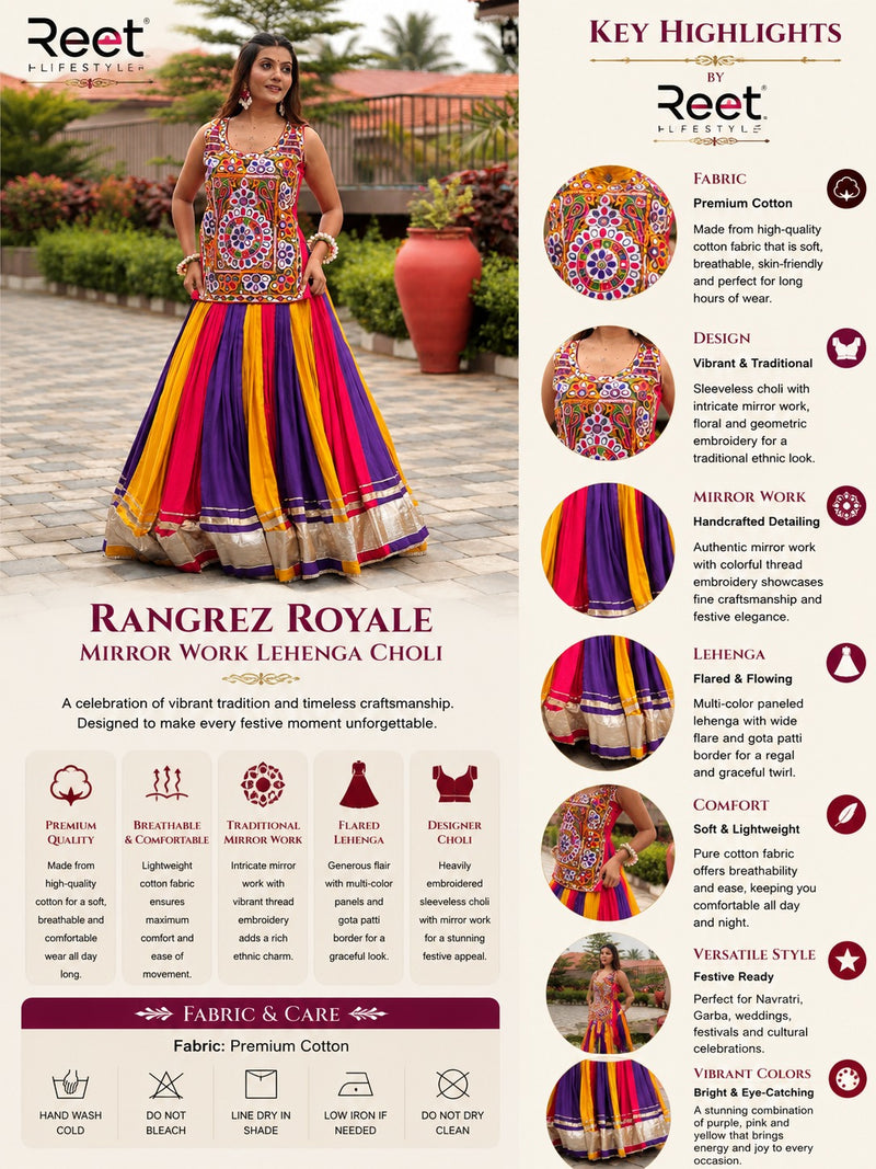 Rangrez Royale Mirror Work Lehenga Choli