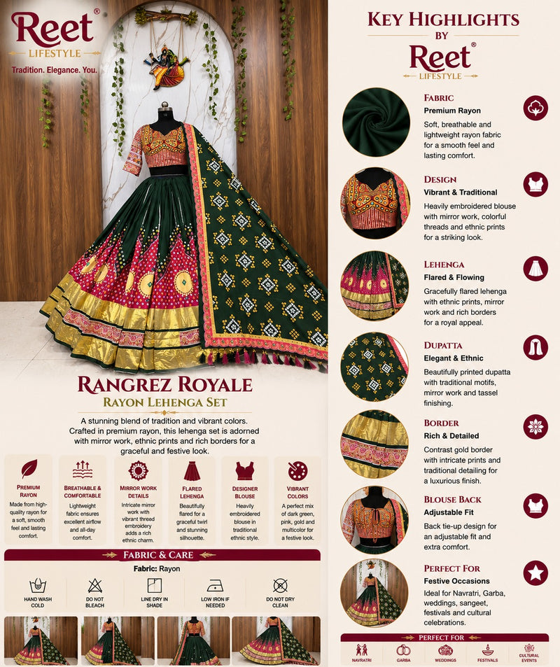 Rajrani Bandhani Heritage Lehenga Choli