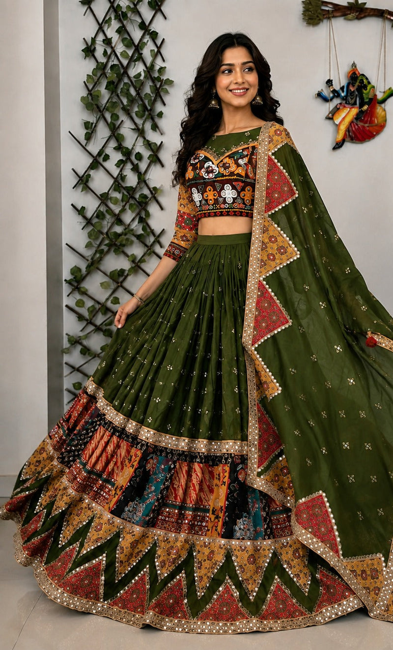 Rangdhara Kutchi Craft Lehenga Choli