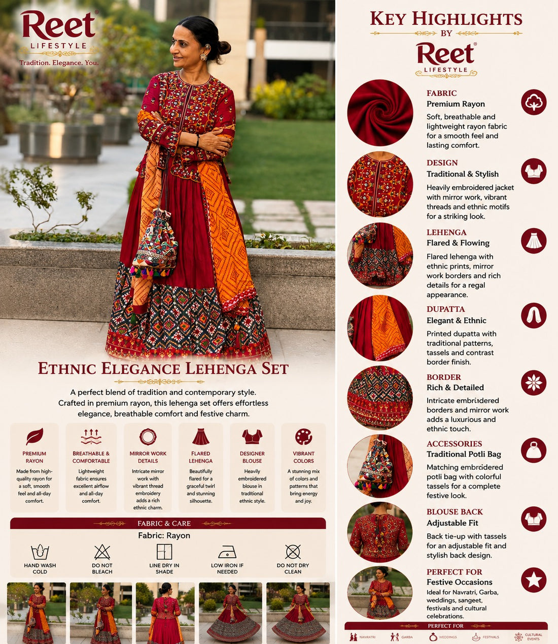 Rangmahal Bandhani Chaniya Choli Set