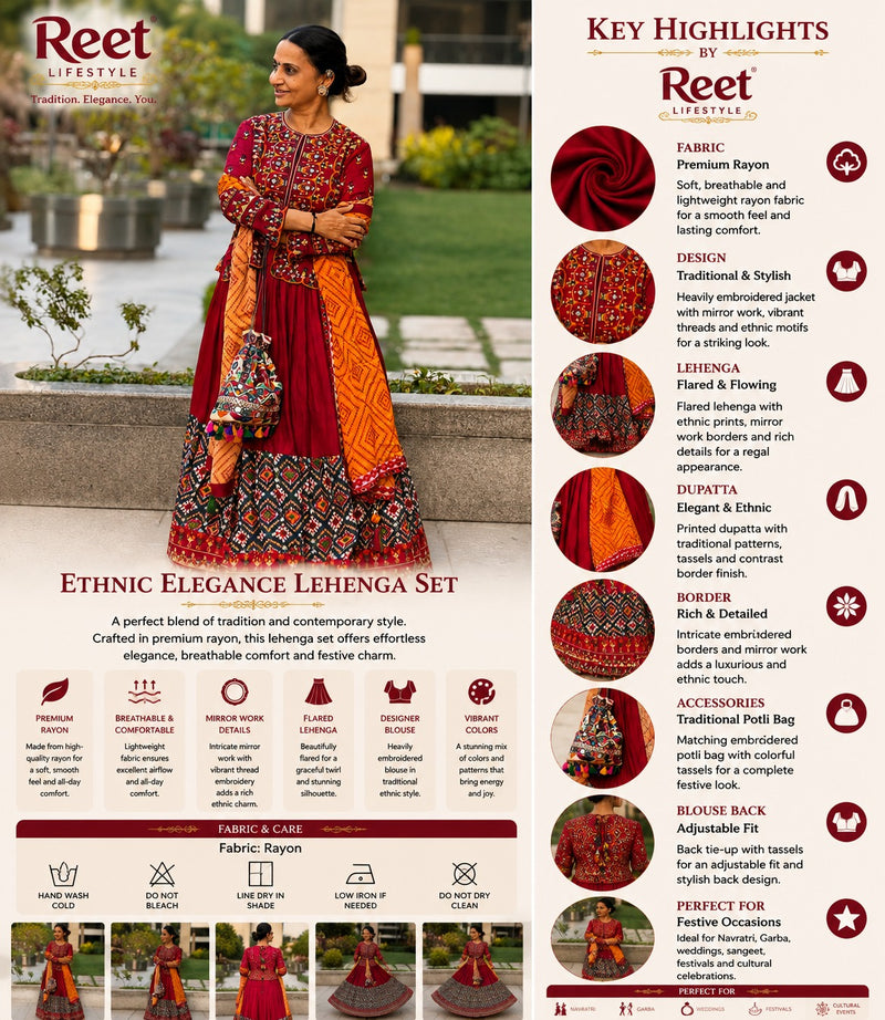 Rangmahal Bandhani Chaniya Choli Set
