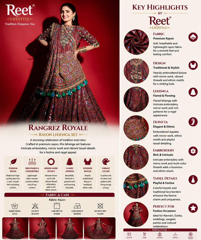 Rajraas Rangrez Royal Kutchi Lehenga Choli