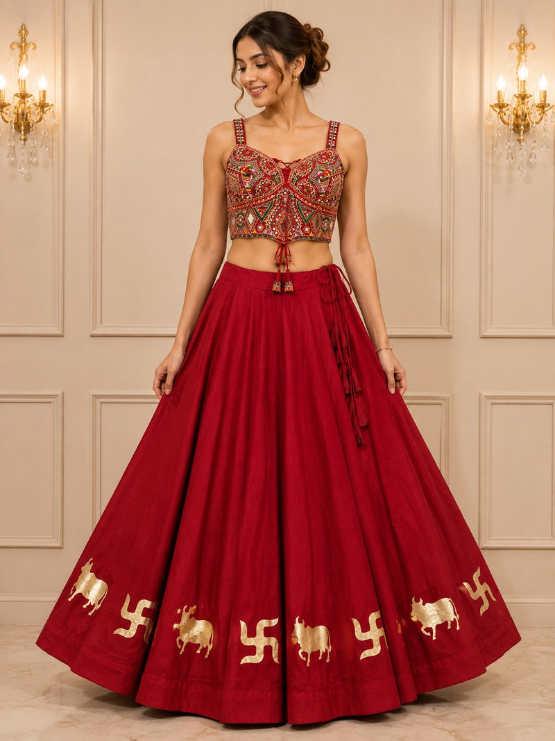 Rajrani Navrang Mirror Corset Blouse ✨