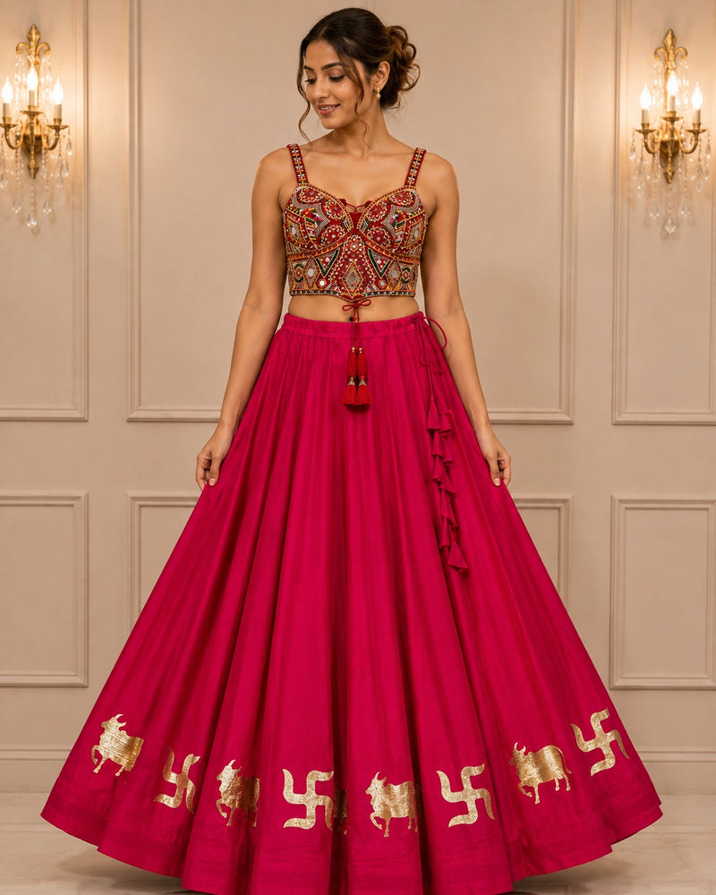 Rajrani Navrang Mirror Corset Blouse ✨