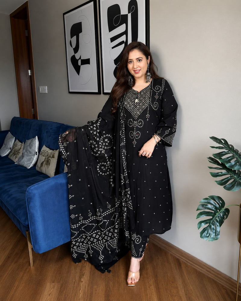 Gulbahar Maroon Printed Cotton Suit