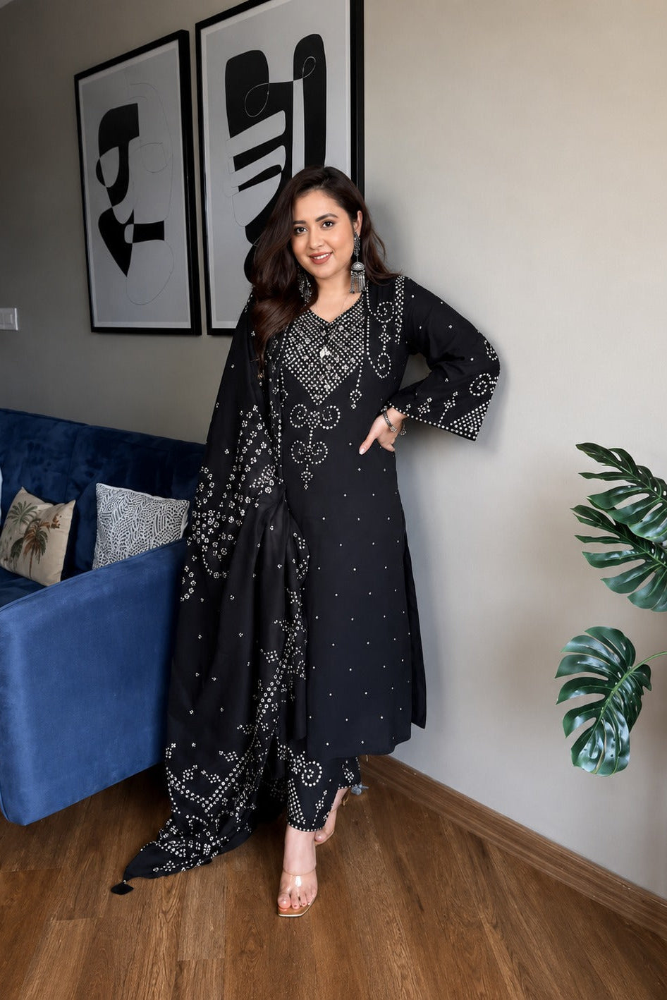 Gulbahar Maroon Printed Cotton Suit