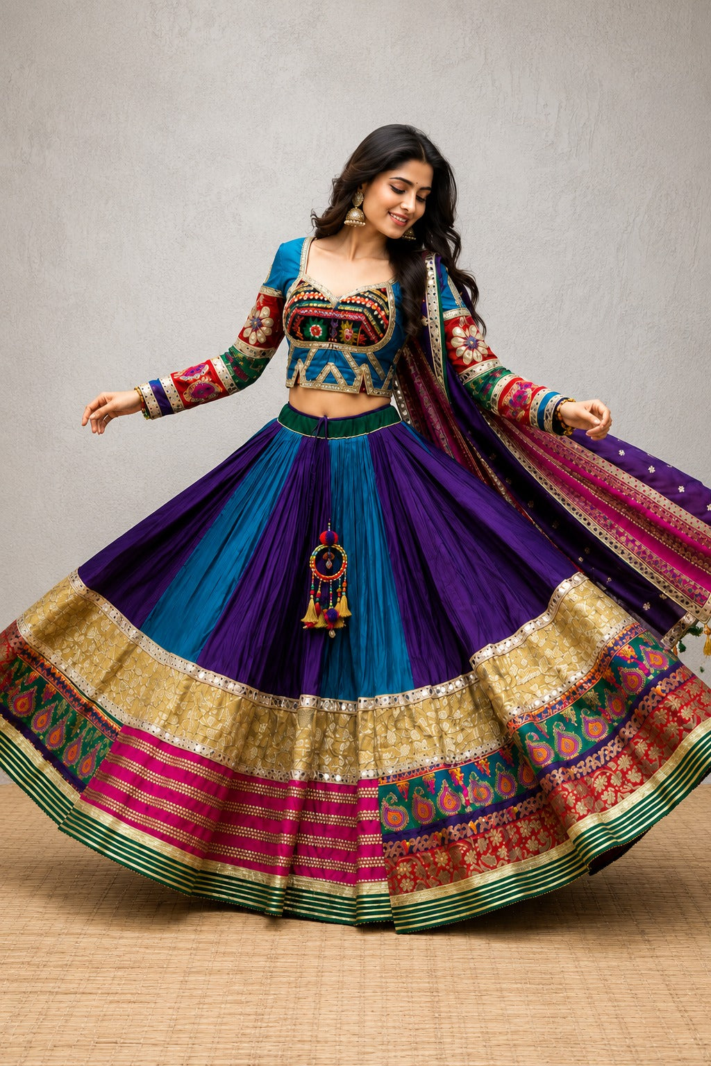 Rangmanjari Royal Garba Lehenga with Blouse