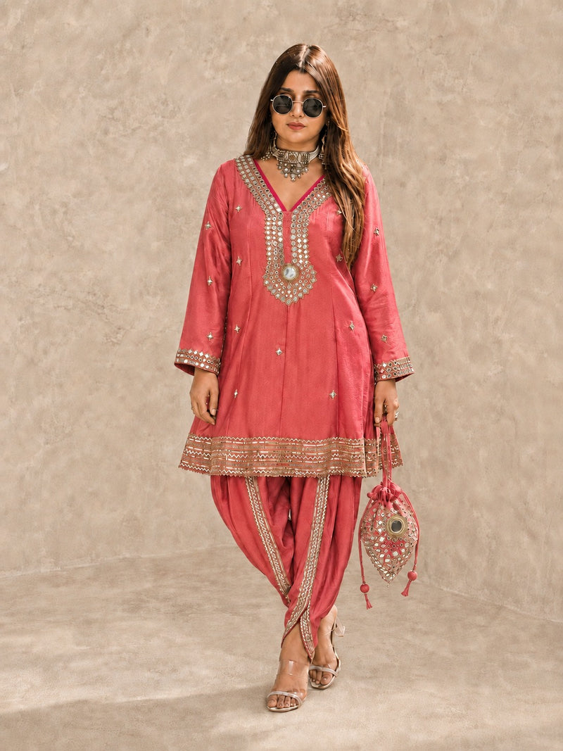 Aarika Lime Festive Dhoti Set