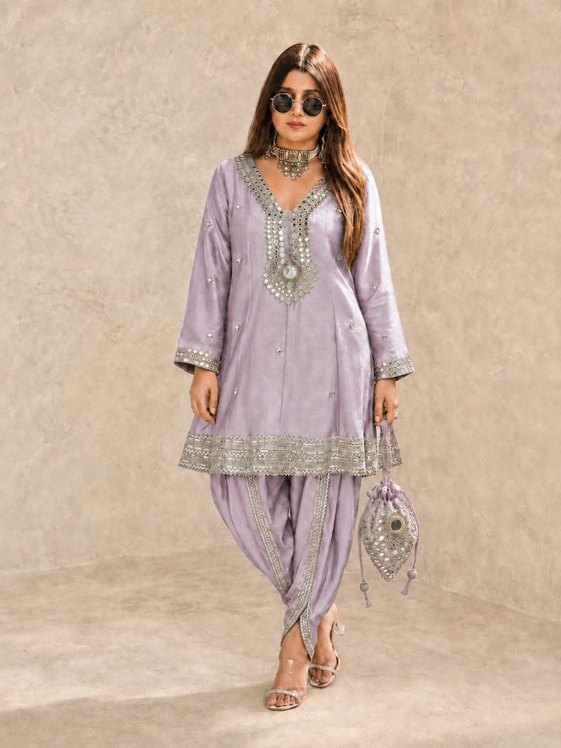 Aarika Lime Festive Dhoti Set