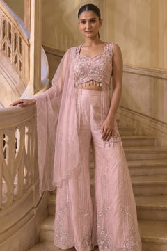 Aarika Blush Embellished Indo-Western Set