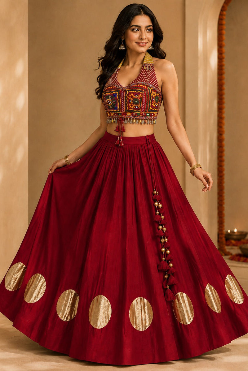 Mehr Navratri Embroidered Blouse only