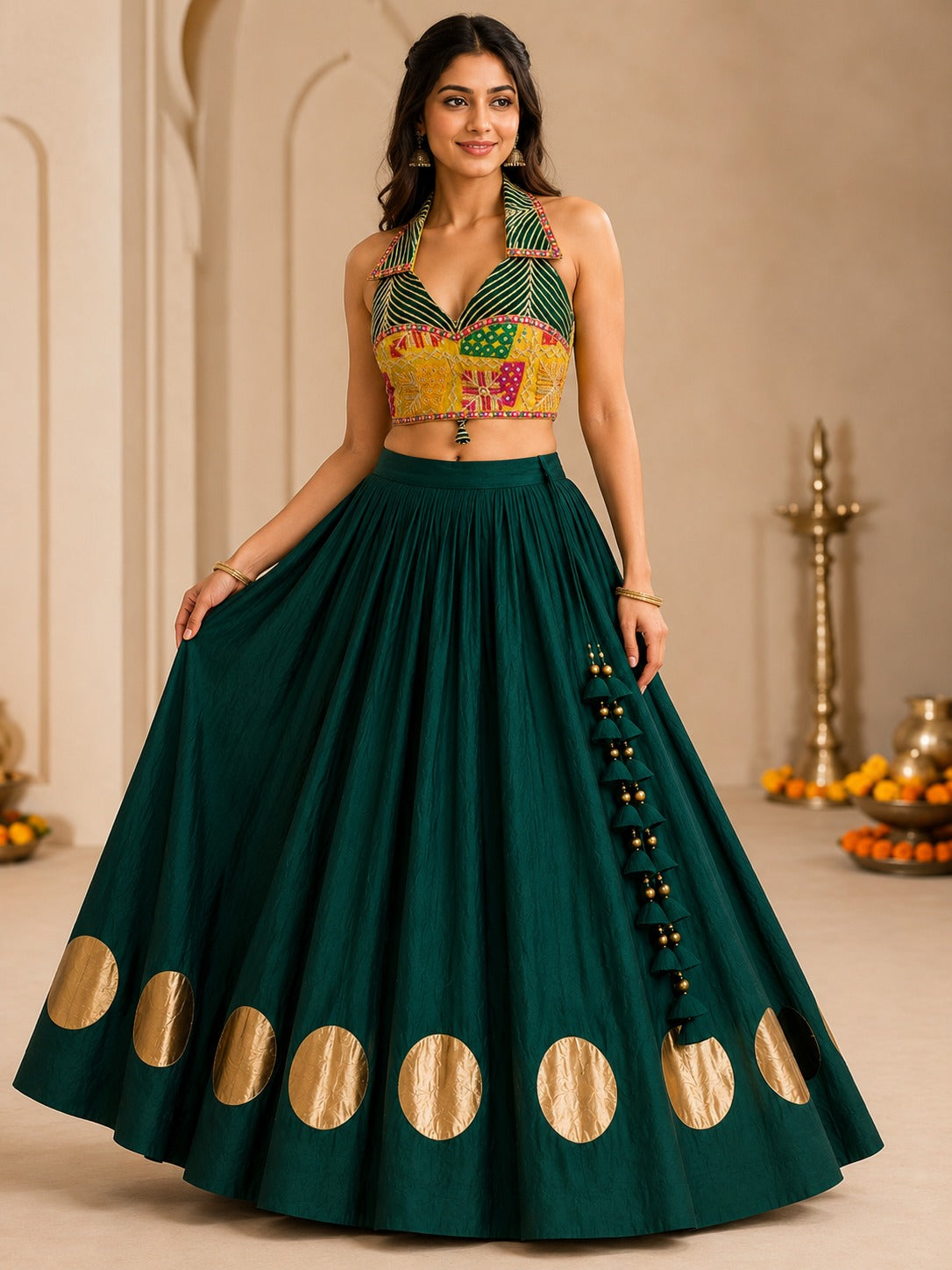 Mehr Navratri Embroidered Blouse only
