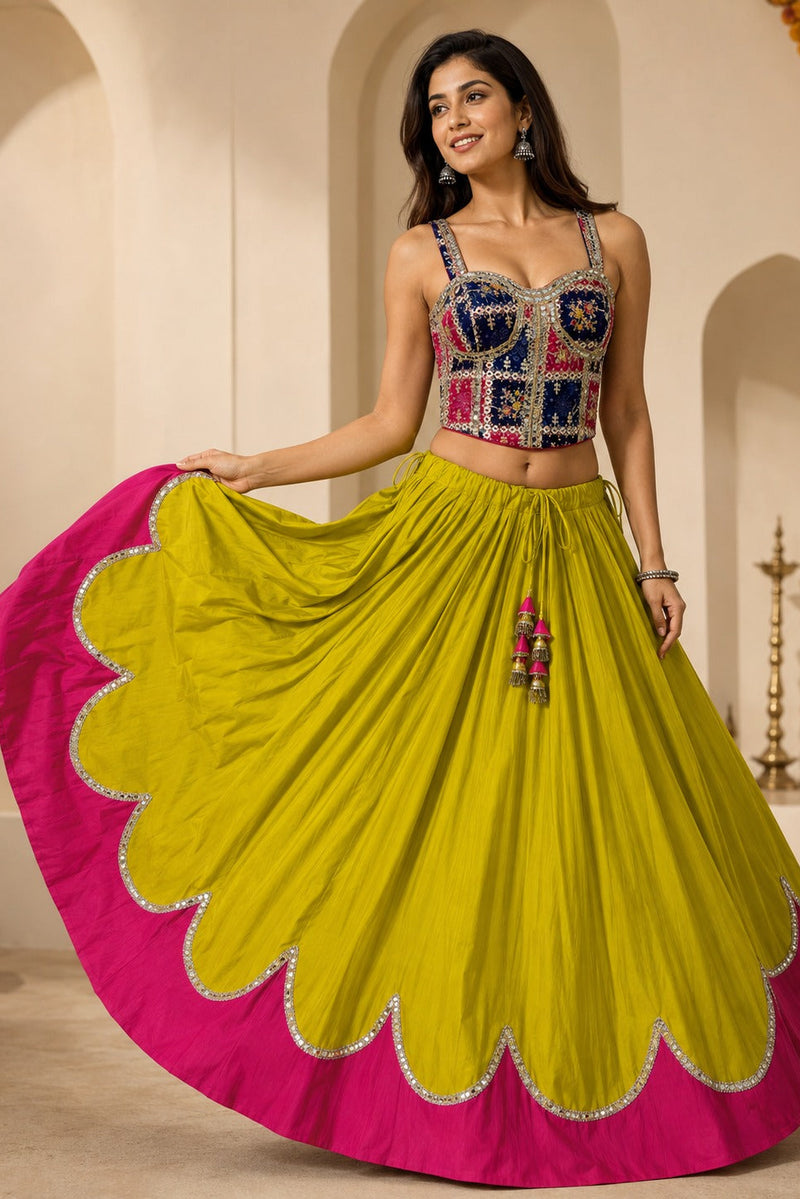 Rangrez Patchwork Mirror Blouse