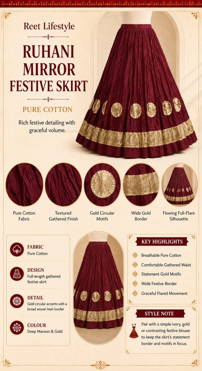 Zariya Garba Chakri Skirt only