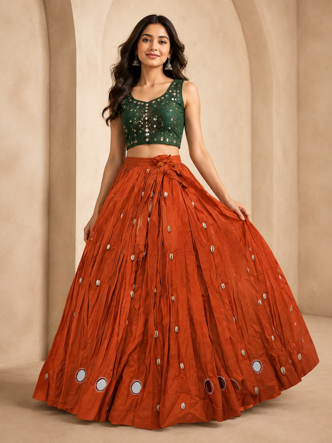 Ruhani Mirror Navratri Festive Skirt