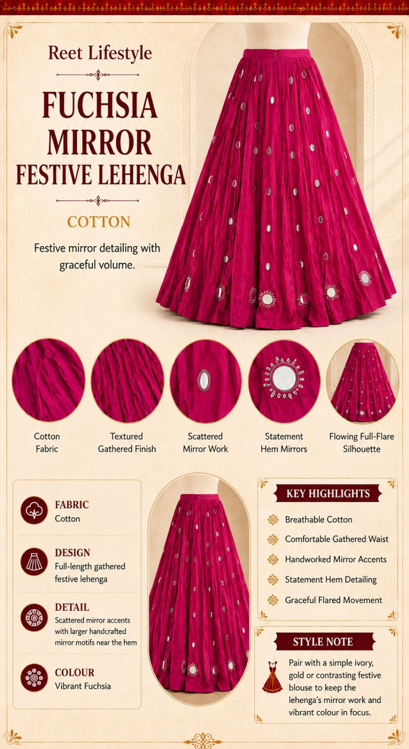 Ruhani Mirror Navratri Festive Skirt