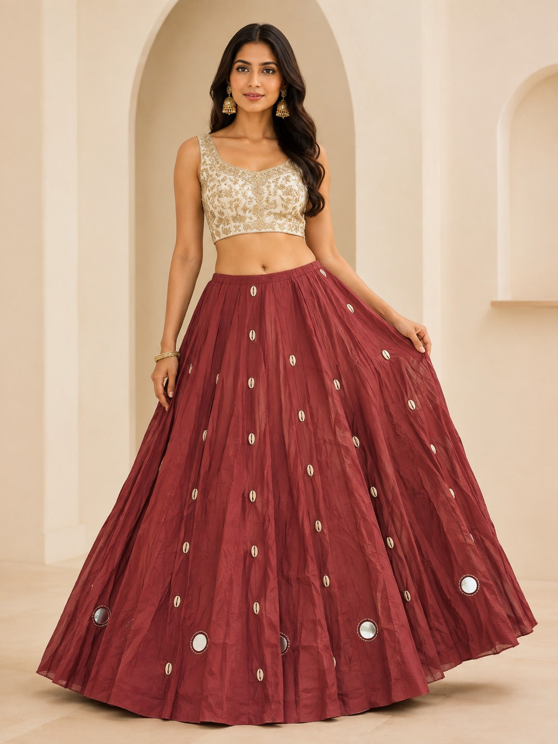Ruhani Mirror Navratri Festive Skirt