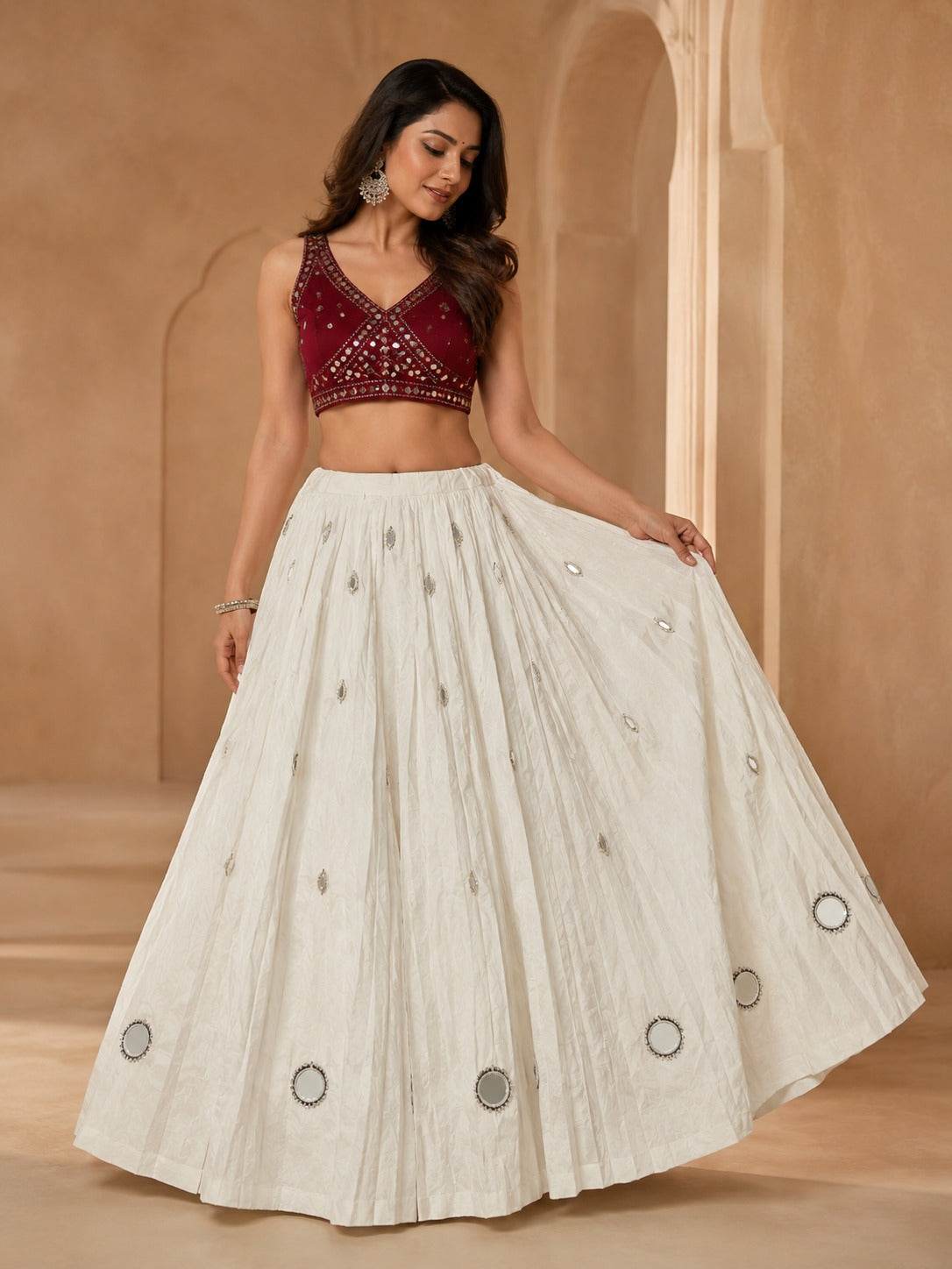Ruhani Mirror Navratri Festive Skirt